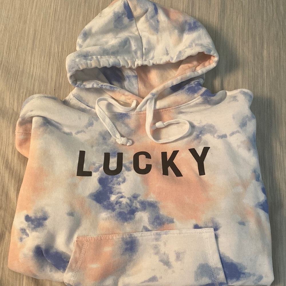 Lucky brand tie-dye hoodie